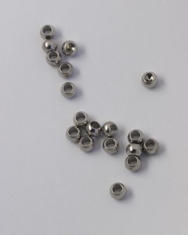round smooth metal beads 5x7mm