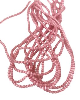 Round Cat Eye Glass Beads 3mm pink.