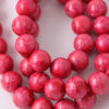 Round resin beads 16mm pink