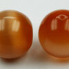 cat's eyes beads apricot