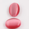 oval cat's eyes bead 40x28mm Pink