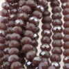 Bead, crystal faceted rondelle opaque , 9 x 12 mm. Sold per strand of approx. 36 beads