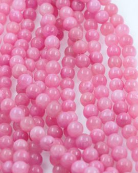 jasper beads pink