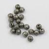 Round metal bead 8mm antique silver