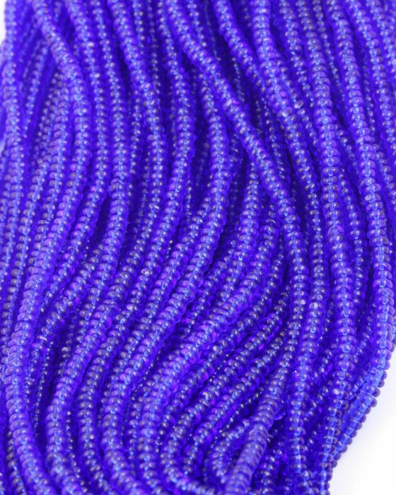small disc shape beads 2x4mm royal blue