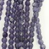 Three sided glass bead purple