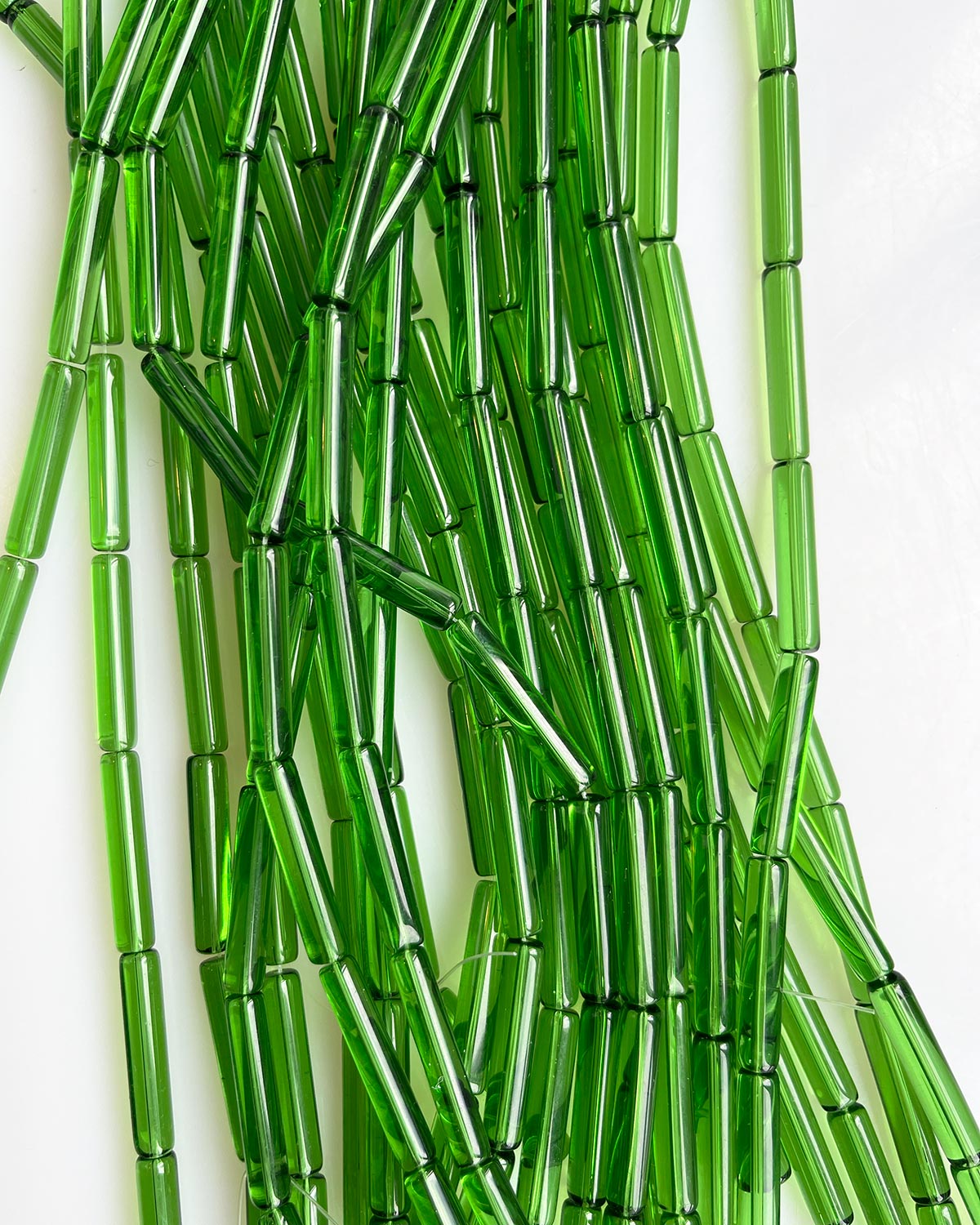 Glass tube 6x30mm Grass green