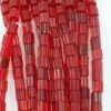 Twisted rectangle glass bead red
