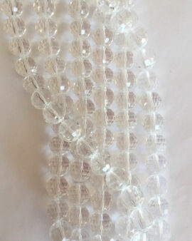 faceted round glass beads 12mm