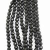 Faceted round glass bead 8mm black