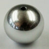 Satin finish hand painted plastic beads - Sold per packs of 10 ( 1=10 pieces )