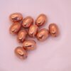 oval acrylic plated beads 8x10mm Copper