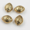 almond shape bead gold