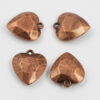 acrylic plated heart pendant antique copper