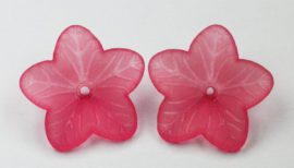 18 mm Acrylic Flower - Sold by the pack, 20 pieces per pack