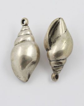 shell pendant antique silver