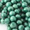 Round resin beads 16mm Green