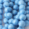 Round resin beads 16mm Blue