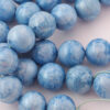 Round resin beads 20mm Blue