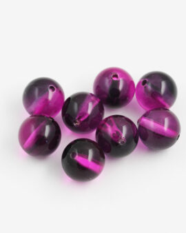 Round Resin Beads 17mm Fuschia