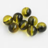 Round Resin Beads 17mm Dark amber