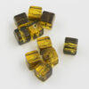 Resin Cube 10x10mm Dark Amber