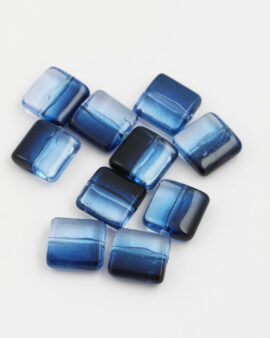 Resin Square 12x12mm Blue