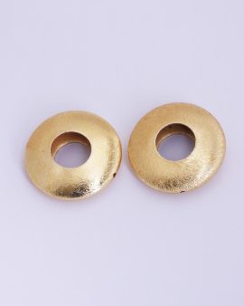 Round disc with centre hole 30mm gold
