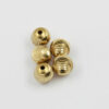 Curved indent brass bead 12mm