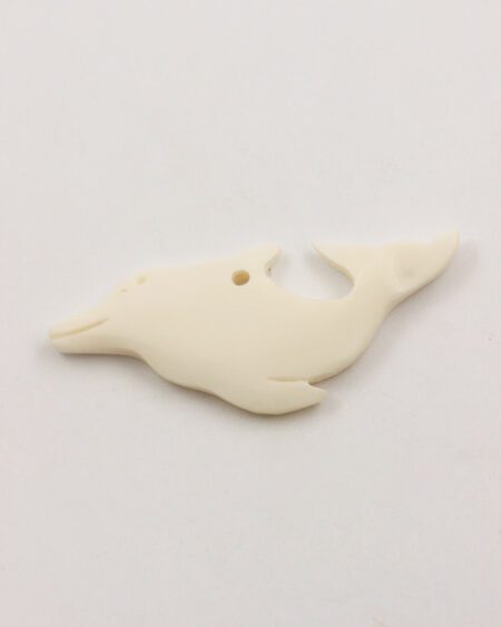 Bone dolphin pendant
