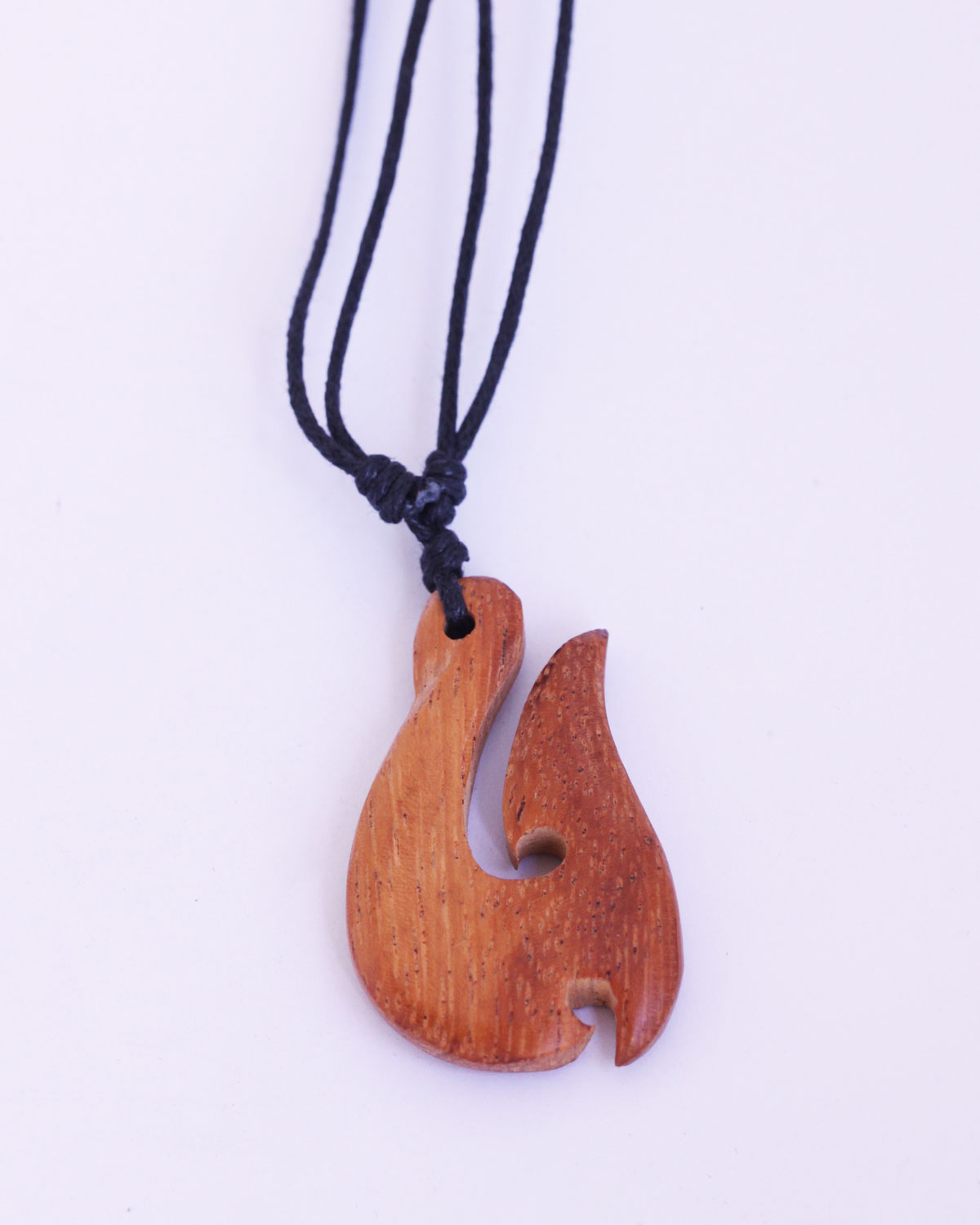 Wooden Fish Hook Pendant. Sold individually