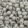 Seed Beads Matte Finish Size 6 White Sand