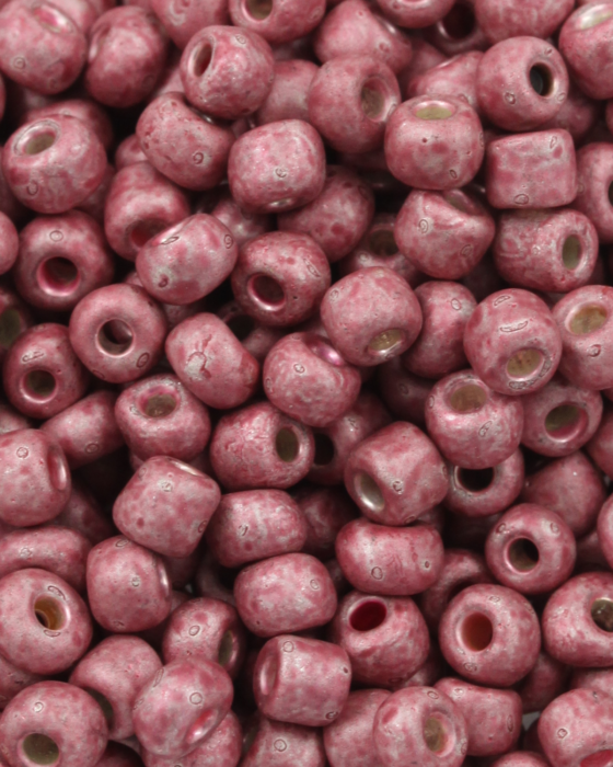Seed Beads Matte Finish Size 6 Pink Coral
