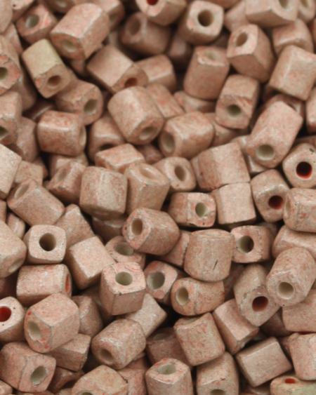 Cube Beads Matte Finish 3mm Sandstone Yellow