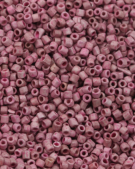 Tube Beads Matte Finish 1.5mm Pink Coral
