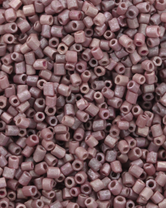 Tube Beads Matte Finish 1.5mm Shell Purple