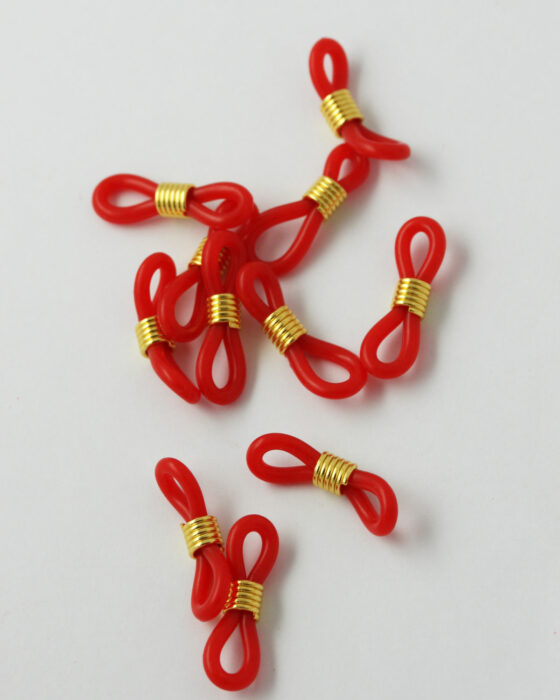 Glasses clasp gold and Red
