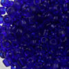 Seed beads size 6 transparent royal blue