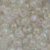 Seed beads size 6 Transparent Clear Iridescent
