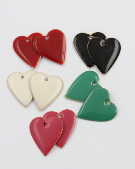 mix pack enamelled heart
