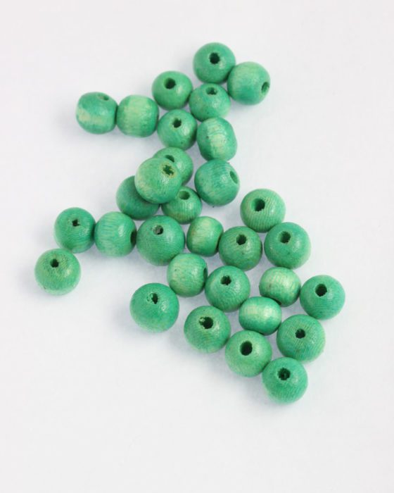 wooden beads 8mm light green