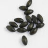 Olive shape wooden beads black