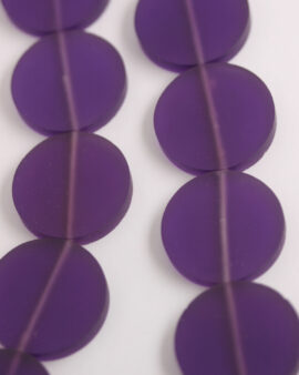 Resin flat disc 35x5mm Purple