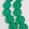 Resin Coin 22x4.5mm Green
