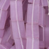 rectangle frosted resin bead 43x25mm violet