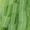 rectangle frosted resin bead 43x25mm lime green