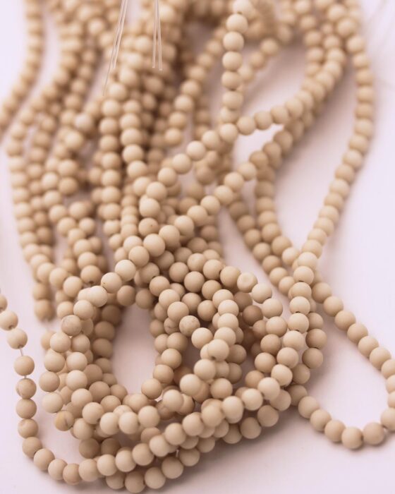 Fossil Stone 4mm Ivory