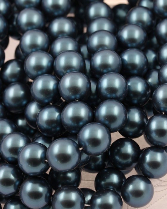 shell pearls beads paua blue