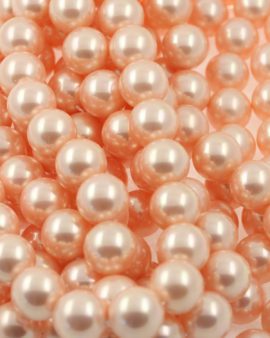 Shell pearls beads shiny pink