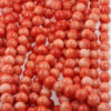 imitation coral beads pink & red